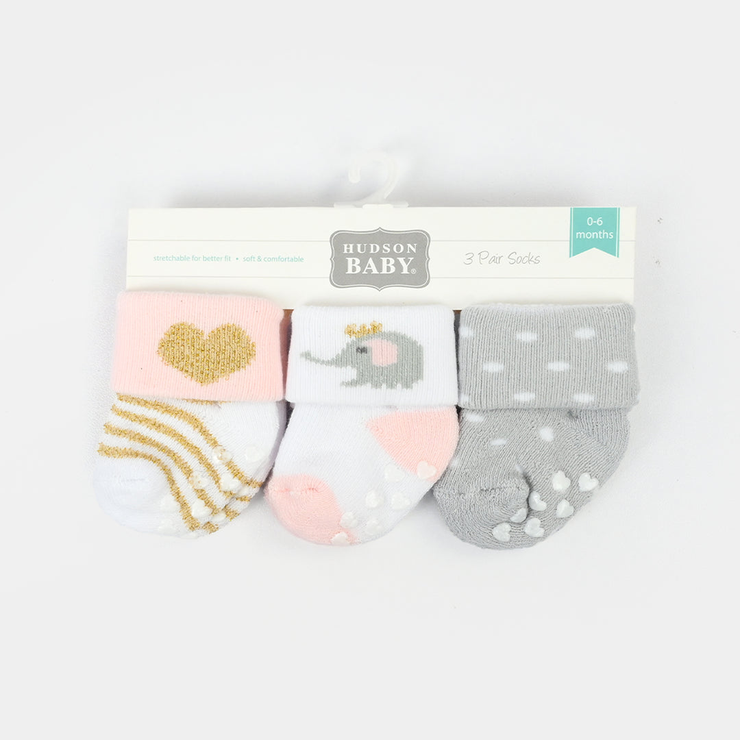 Carters Baby Socks 3Pcs | 0-6M