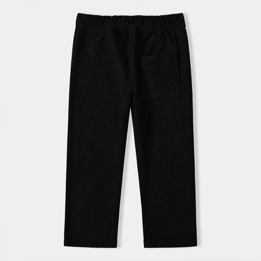 Boys Corduroy Woven Suit-Black