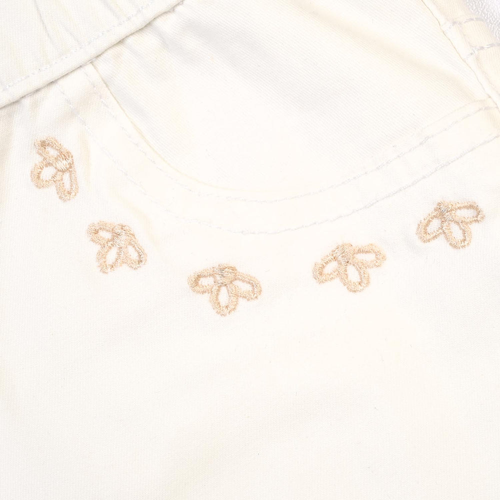 Girls Denim Stretch Jegging Patels-White