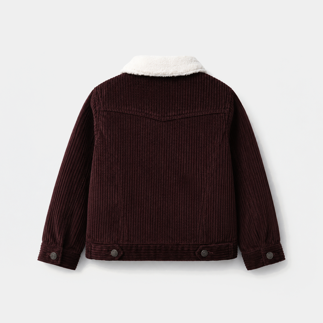 Girls Corduroy Jacket Brown