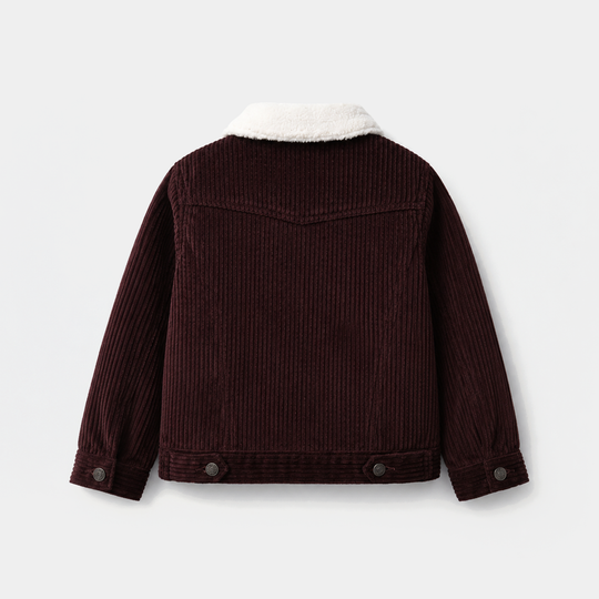 Girls Corduroy Jacket Brown