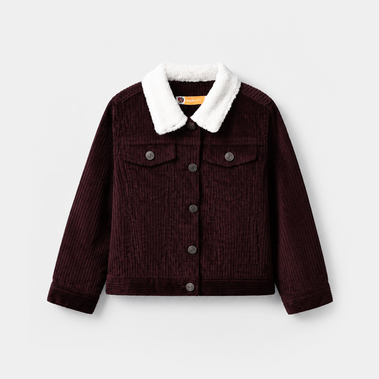 Girls Corduroy Jacket Brown