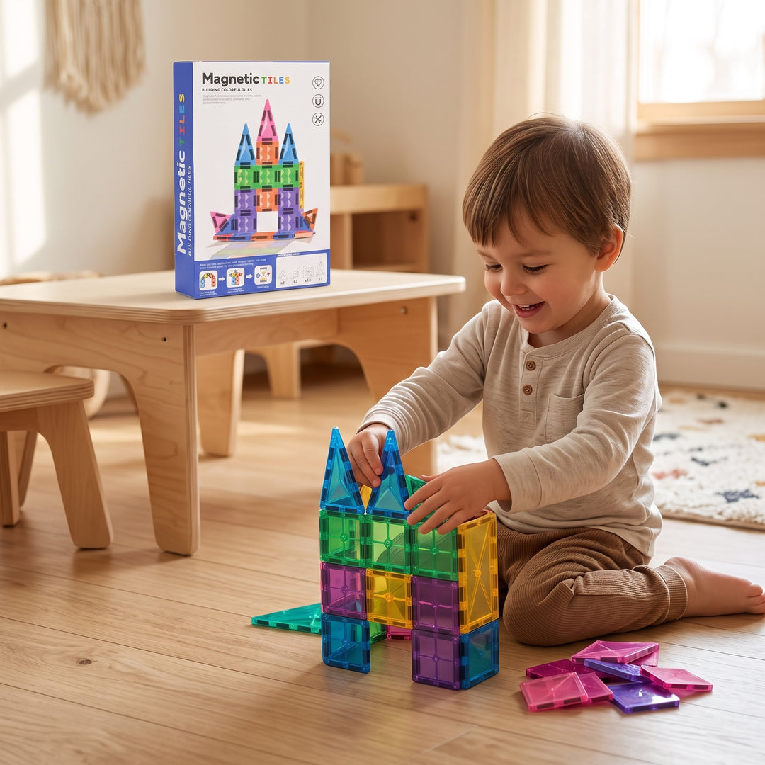 Magnetic Tiles Building Colorful Set | 27Pcs