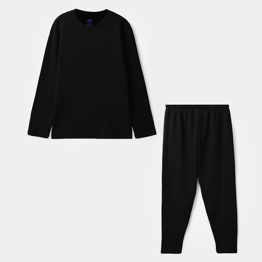 Boys Thermal Inner Suit Black