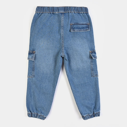 Boys Denim Stretch Pant Join Us-Mid Blue