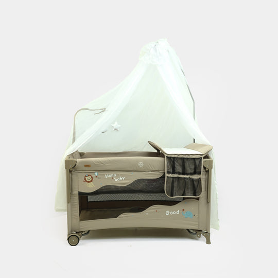 Kidilo Baby Play Pen with Rocking & Mosquito Net (T-706S)