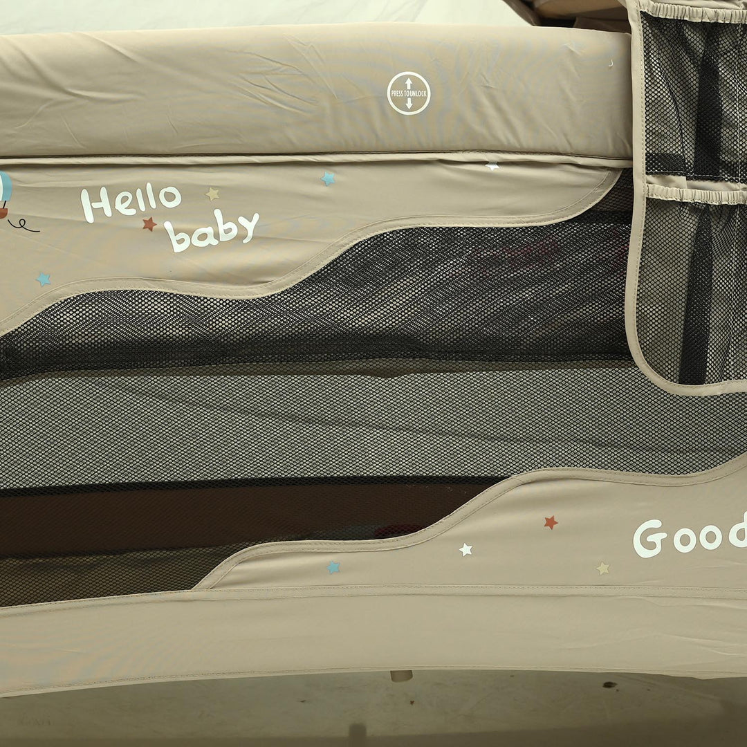 Kidilo Baby Play Pen with Rocking & Mosquito Net (T-706S)