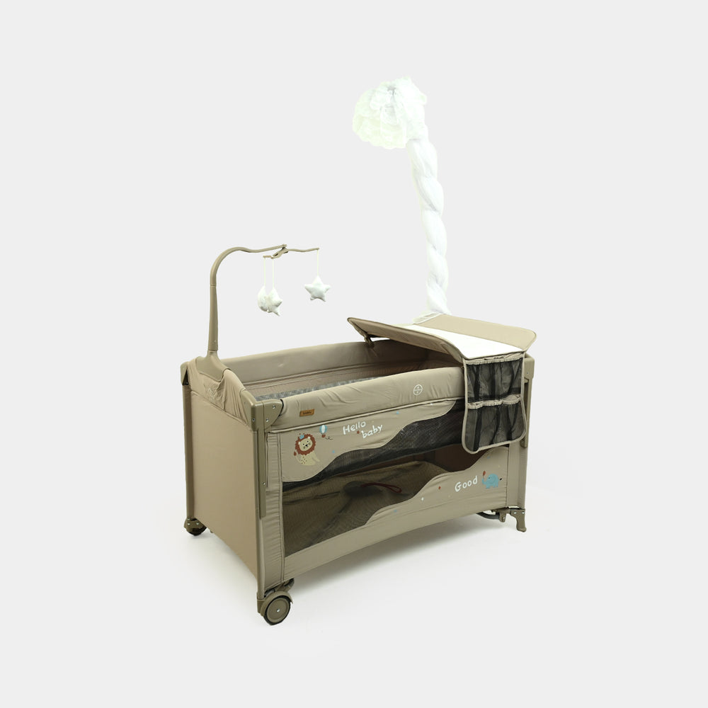 Kidilo Baby Play Pen with Rocking & Mosquito Net (T-706S)