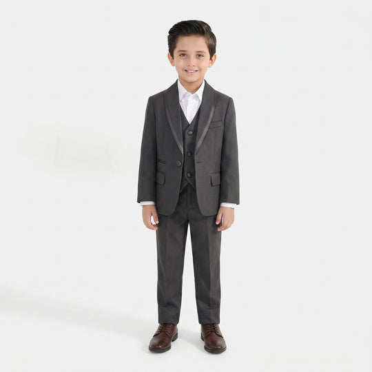 Boys Cotton, Polyester Coat Pant-D.Grey