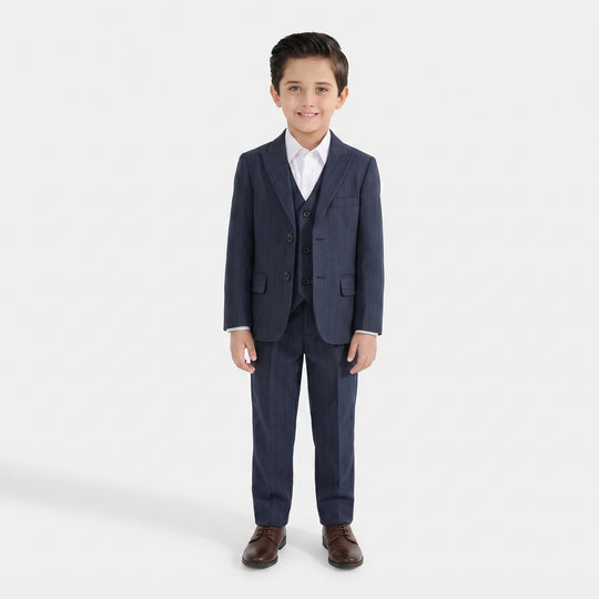 Boys Cotton, Polyester Coat Pant-GREY