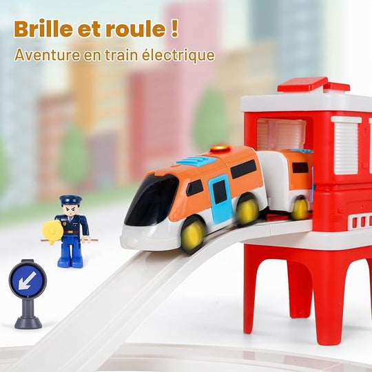Urban Rail Simulate Real Scene Track Playset | 35PCs