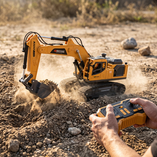 Remote Control Excavator Toy for Kids