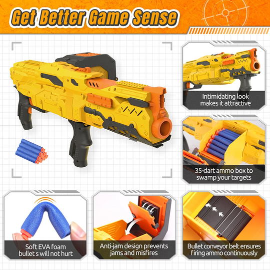 Soft Dart 40-Round Rapid Roller Blaster
