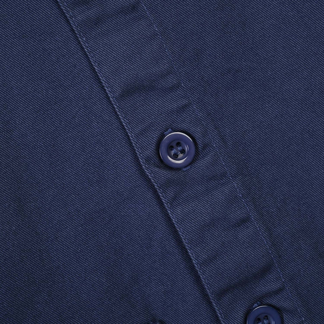 Boys Cotton Twill Shirt (Insignia)-BLUE