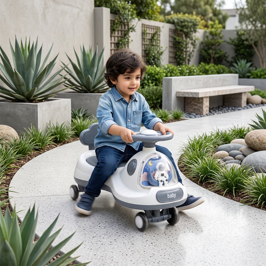 Children Ride on Twisting Auto Car