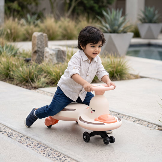 Children Ride on Twisting Auto Car