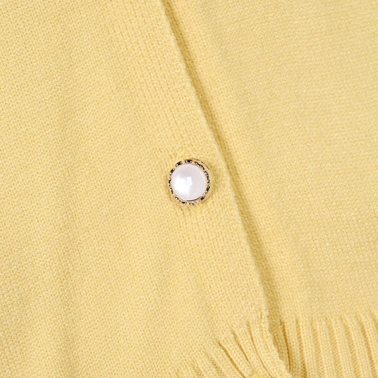 Infant Girls Acrylic Co-ord Set-Daisy-Yellow