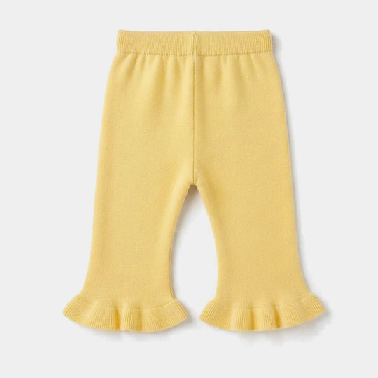 Infant Girls Acrylic Co-ord Set-Daisy-Yellow