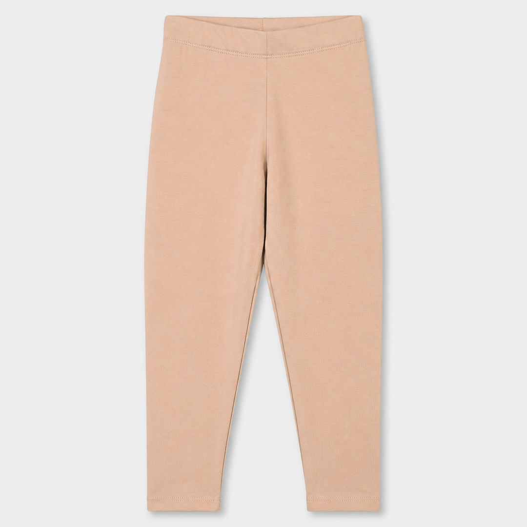 Girls Cotton Jersey Tights Basic Brown