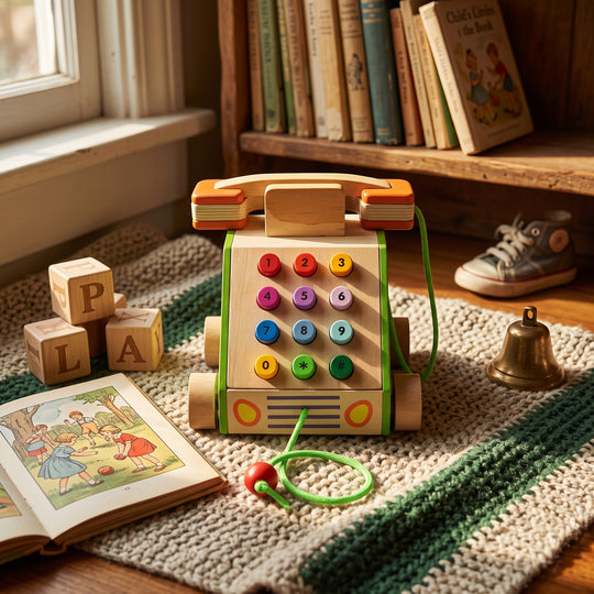 Educational Multifunction Telephone Pull-Along Toy