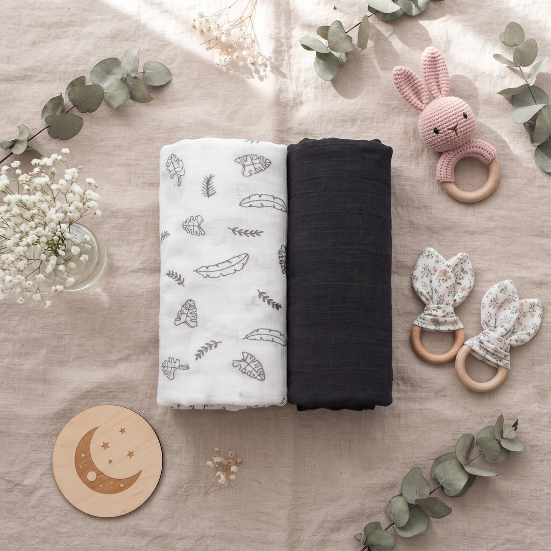 Muslin Baby Swaddle Blanket | 2PCs