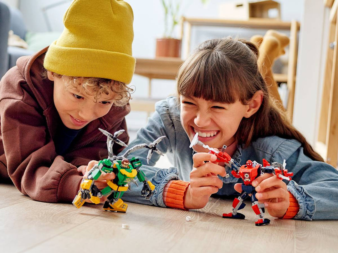 Superhero Mech Battle Building Blocks Set