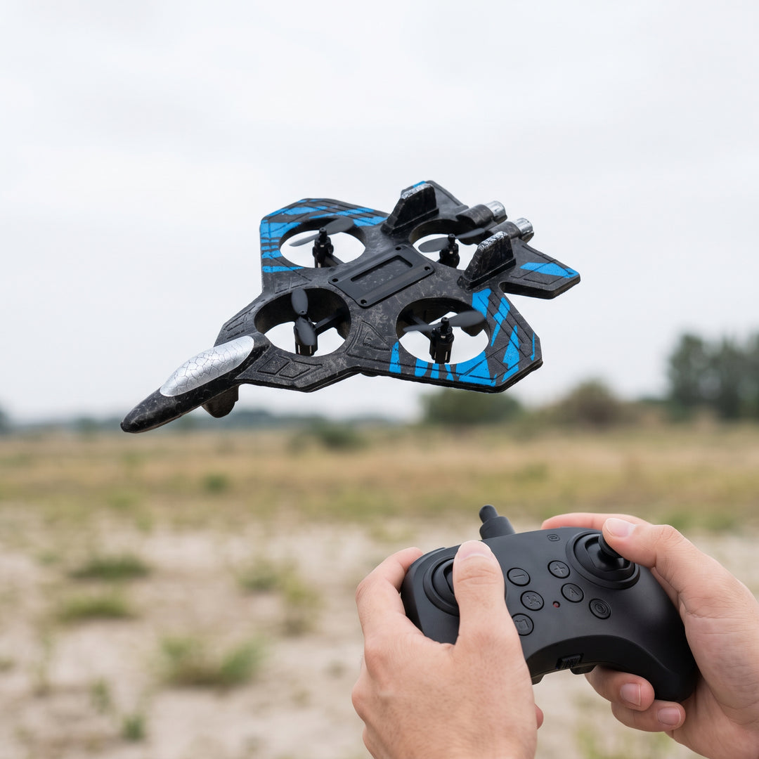 Remote Control Fighter Jet Quadcopter Drone