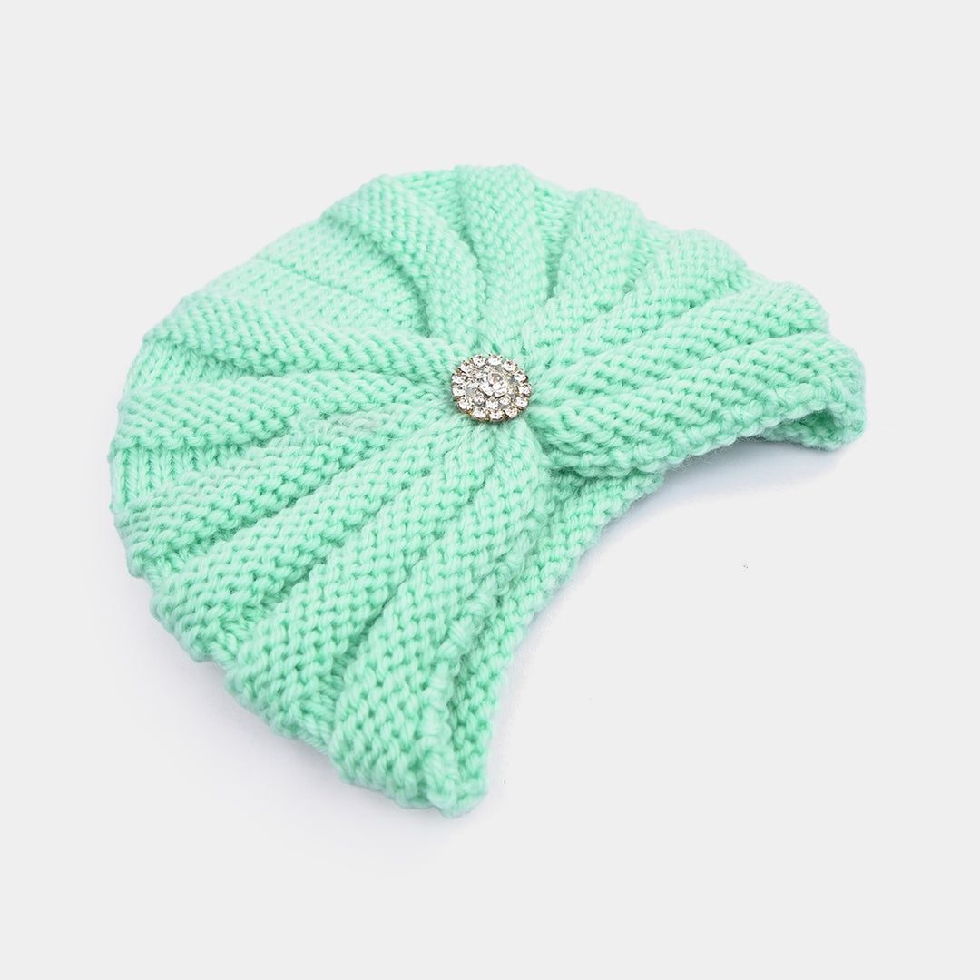 Woolen Baby Turban Cap/Hat