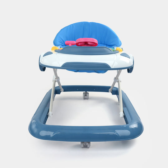 Baby Walker with Steering Wheel Toy Bar