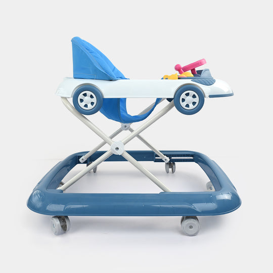 Baby Walker with Steering Wheel Toy Bar