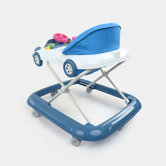 Baby Walker with Steering Wheel Toy Bar