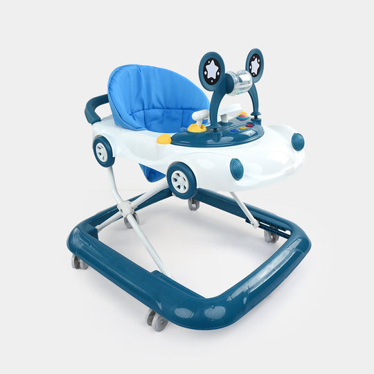 Baby Walker with Steering Wheel Toy Bar | 809 Blue