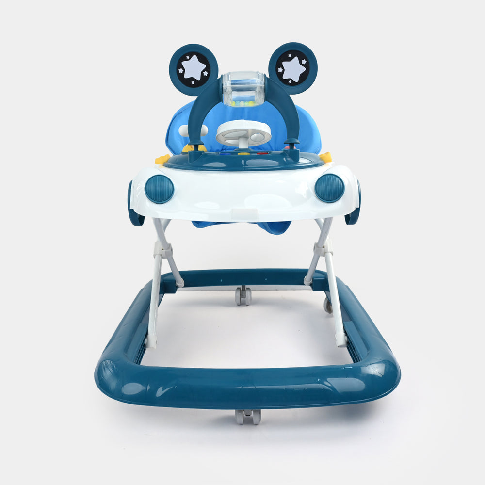 Baby Walker with Steering Wheel Toy Bar | 809 Blue