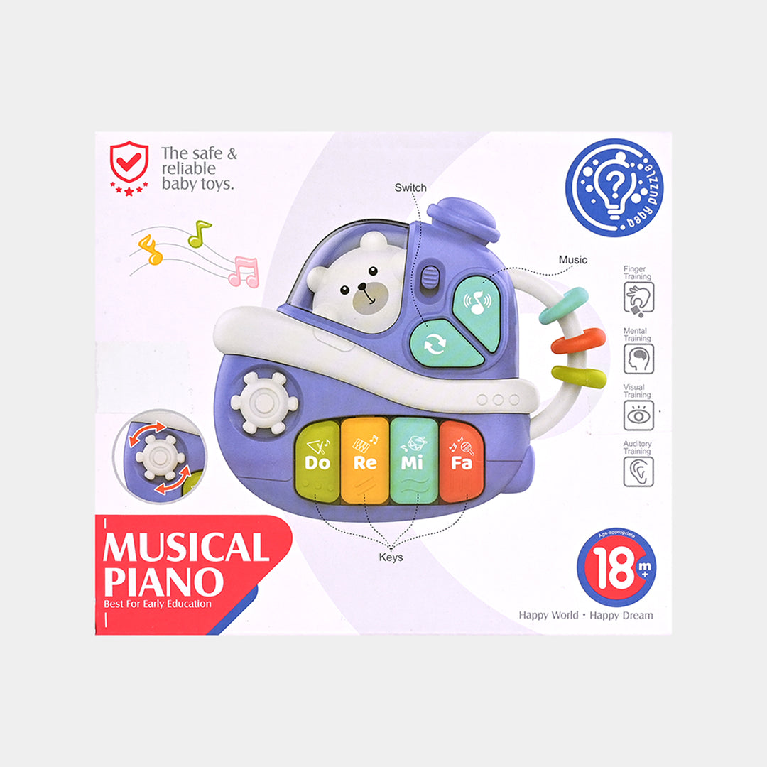 Musical Baby Piano Rattle Toy