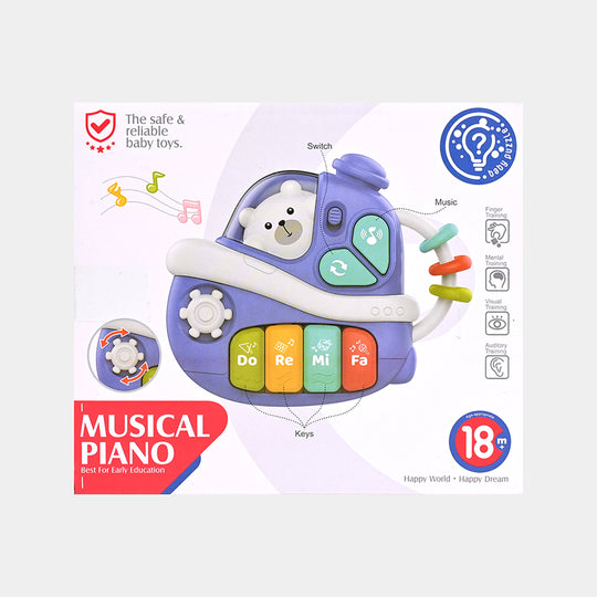 Musical Baby Piano Rattle Toy