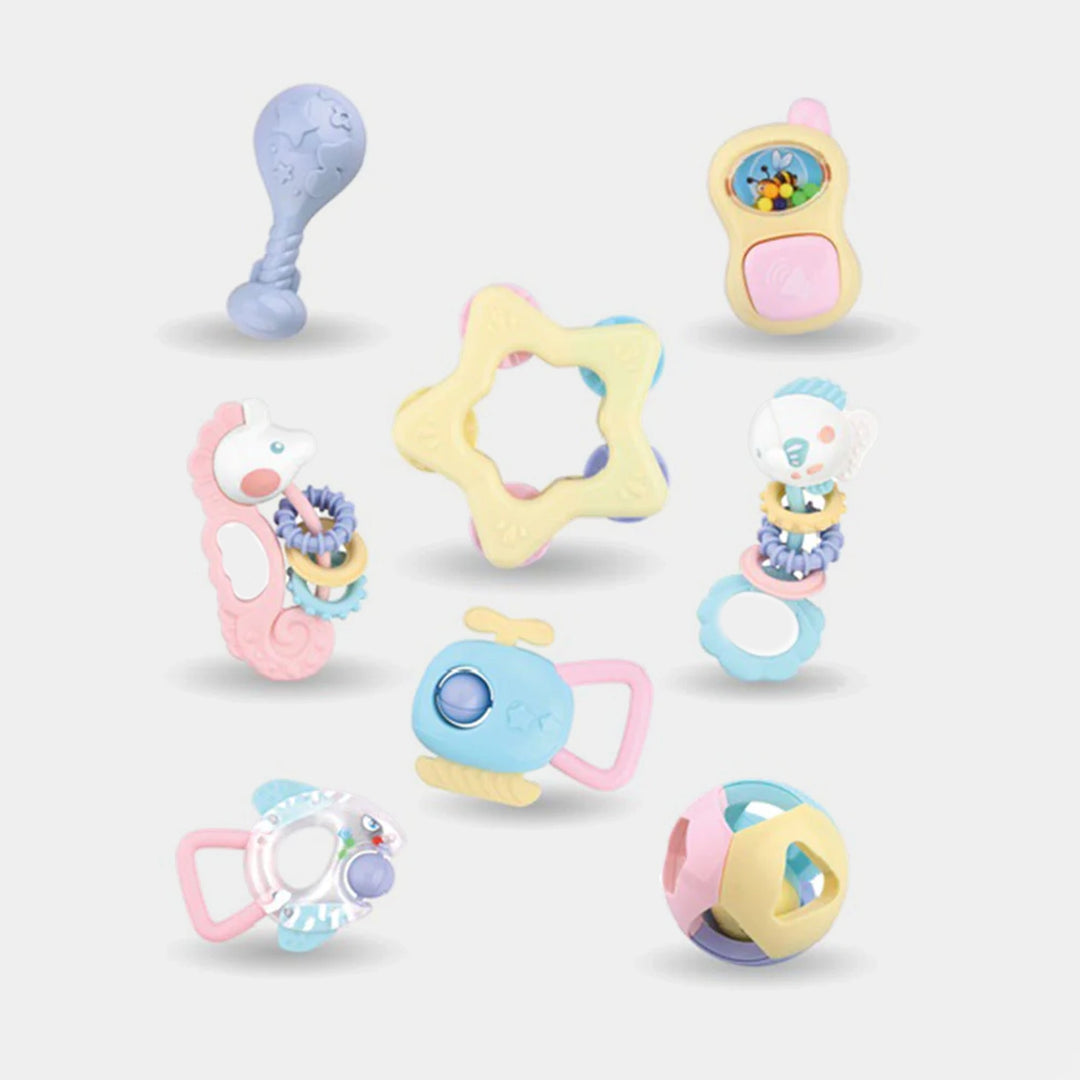 Huanger Baby Rattles Toys Set - 8 PCs (HE0101)