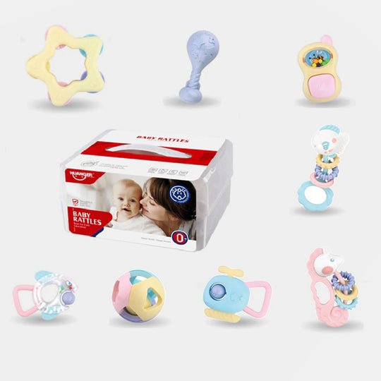 Huanger Baby Rattles Toys Set - 8 PCs (HE0101)