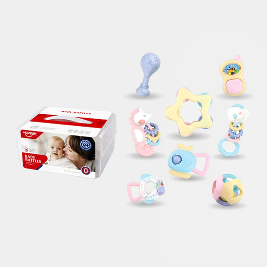 Huanger Baby Rattles Toys Set - 8 PCs (HE0101)