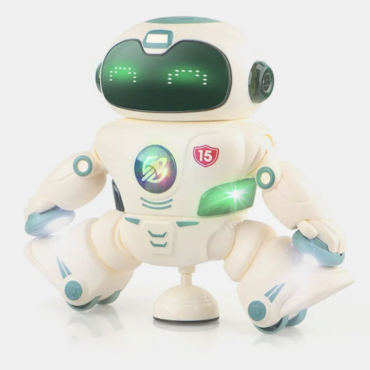 Musical Robot Toy, Walking Rotating Dancer for Kids