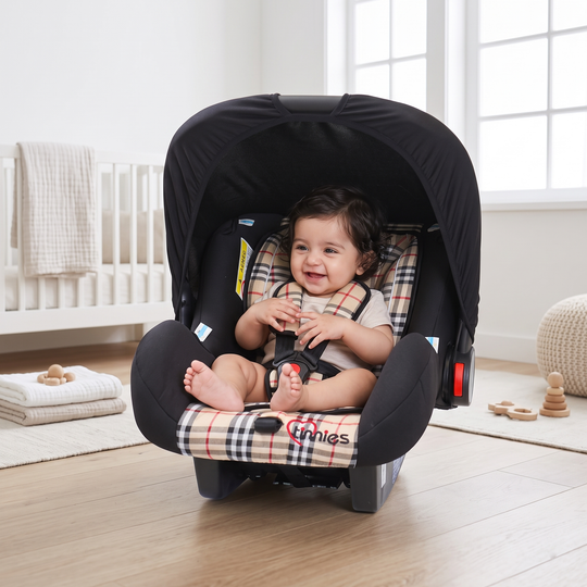Tinnies Baby Carry Cot T008 E-C - Beige Check- (BP-LI)