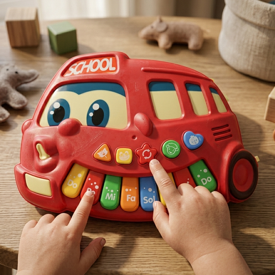 Bus Piano For kids - Red