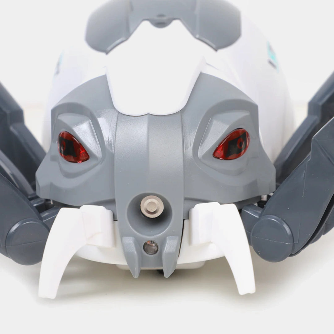 Mechanical Spider R/C Toy For kids - Grey/White
