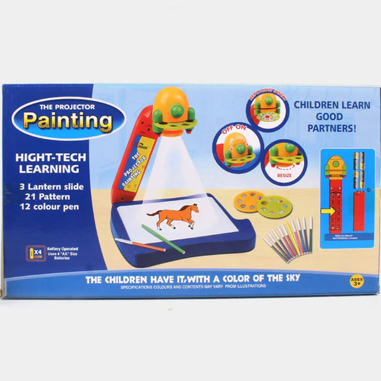 Painting Projector ( Blue ) Play Set For Kids