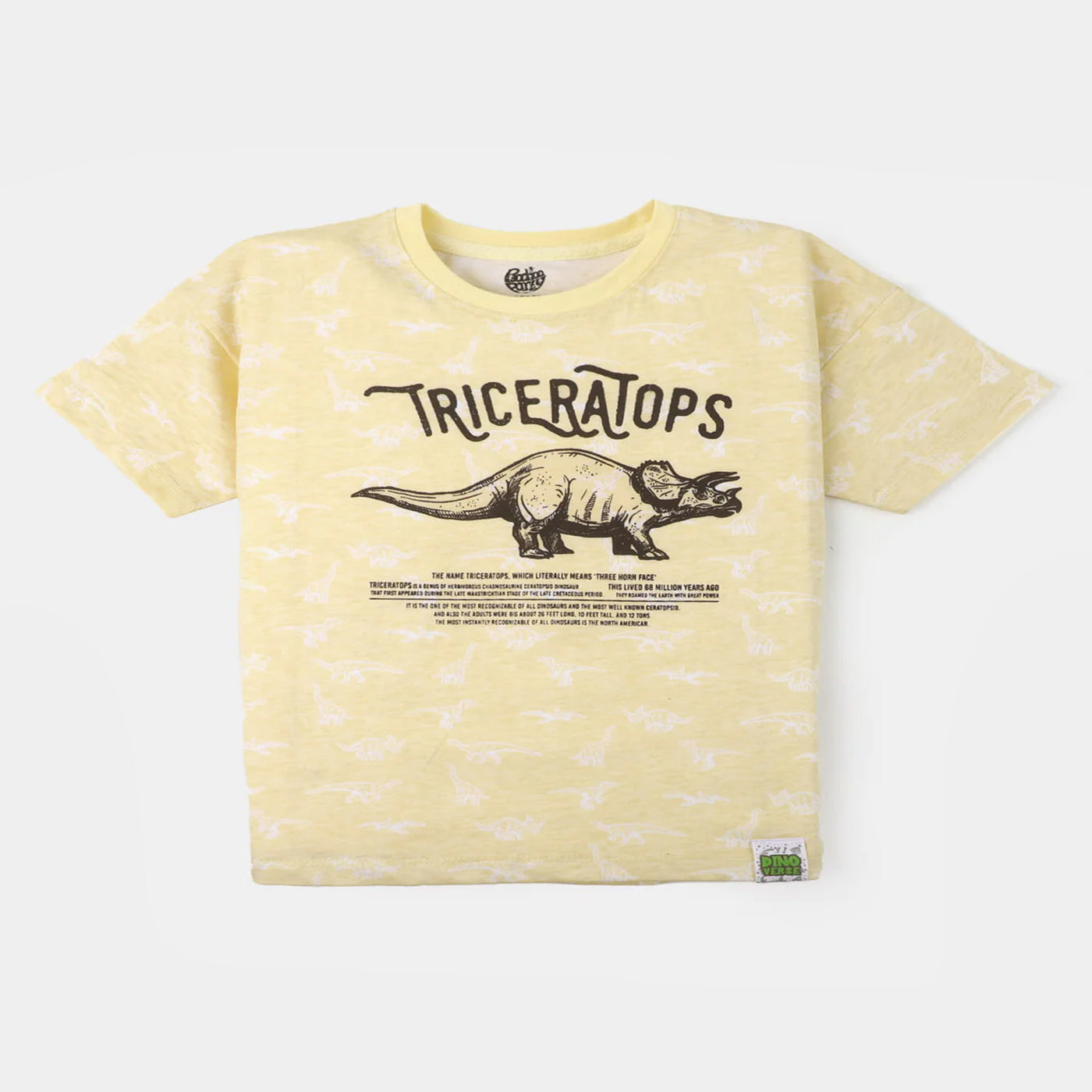 Infant Boys T-Shirt Dino All Over-2-After Glow