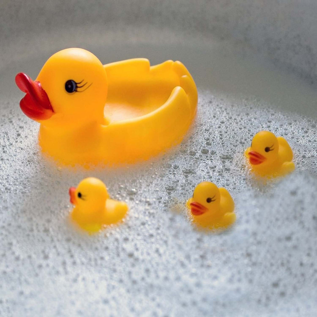 Rubber Soft Duck Bath Toys With Sound | 4PCs