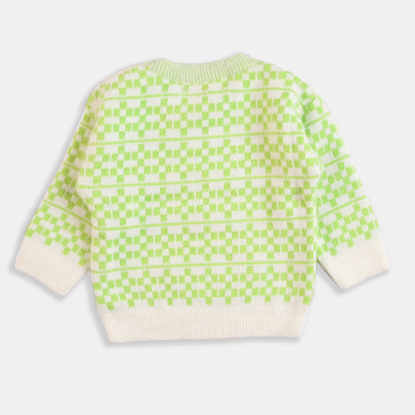 Infant Boys Sweater Green and White