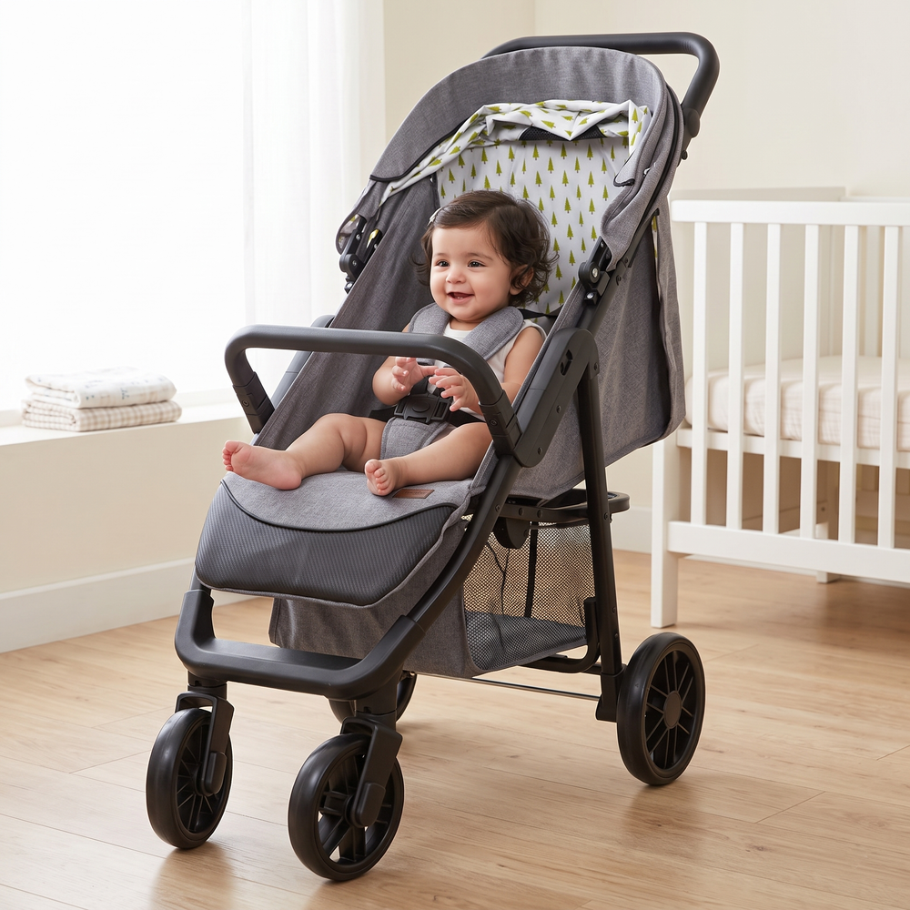 Tinnies Baby Stroller E06 Grey