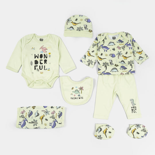 Infant Boys Cotton Interlock 7PCs Set Dino - Ambrosia