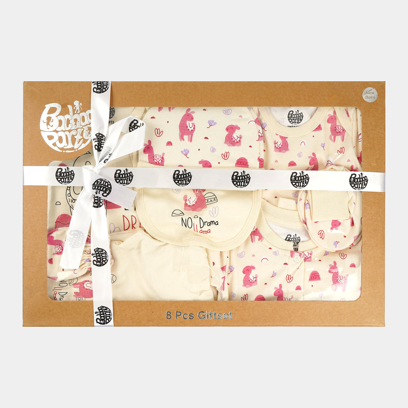 Infant Girls Set 8Pc Llama | Vanilla Cream
