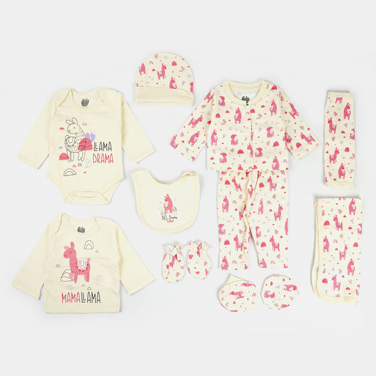 Infant Girls 10PCs Set | Llama